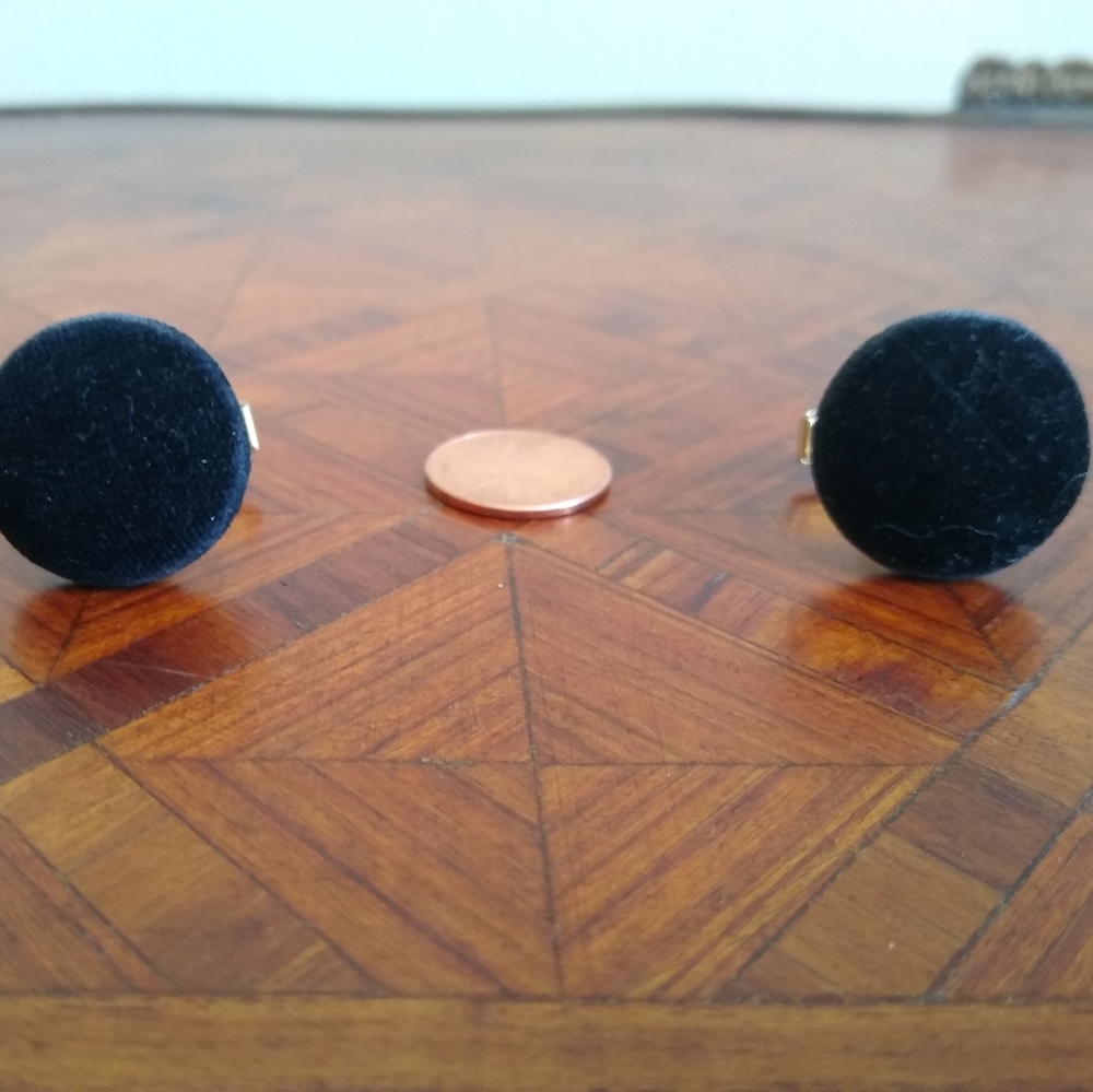 Vintage HARVEY'S fabric cufflinks. 1960's.*UNISEX*